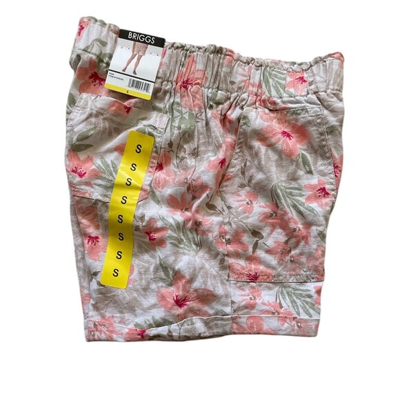 Women's Linen Blend Short, Briggs, S, pink, NWT - Picture 1 of 5